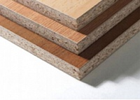 Laminated particle boards